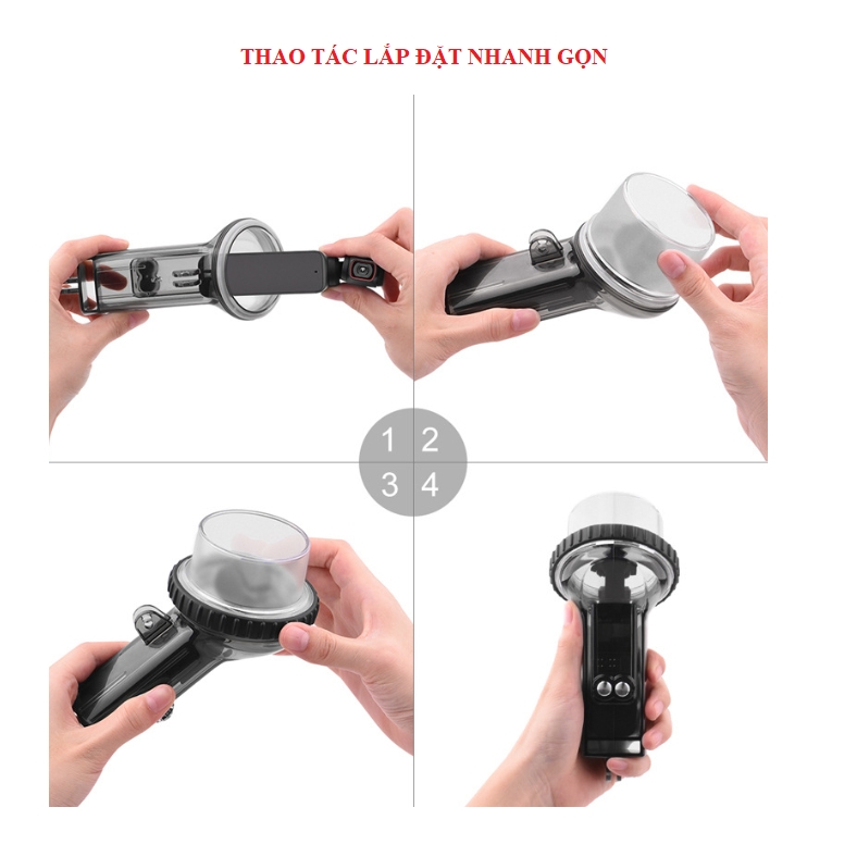 Khung Chống Nước Dành Cho Osmo Pocket 1 2 lặn sâu 30m