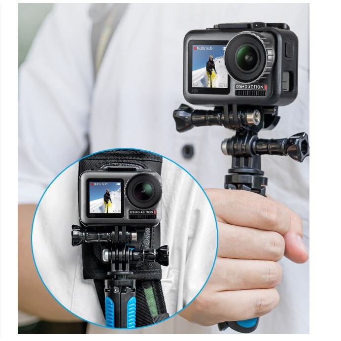 Mount J Kép TELESIN ngàm đôi gắn GoPro , Actiocam