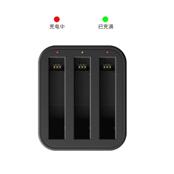 Dock sạc 3 pin Insta360 One X2/X3 có đèn led - Fast Charge Hub