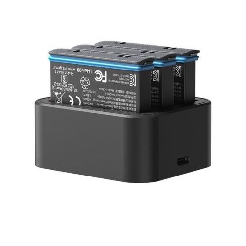 Dock sạc 3 pin Insta360 One X2/X3 có đèn led - Fast Charge Hub
