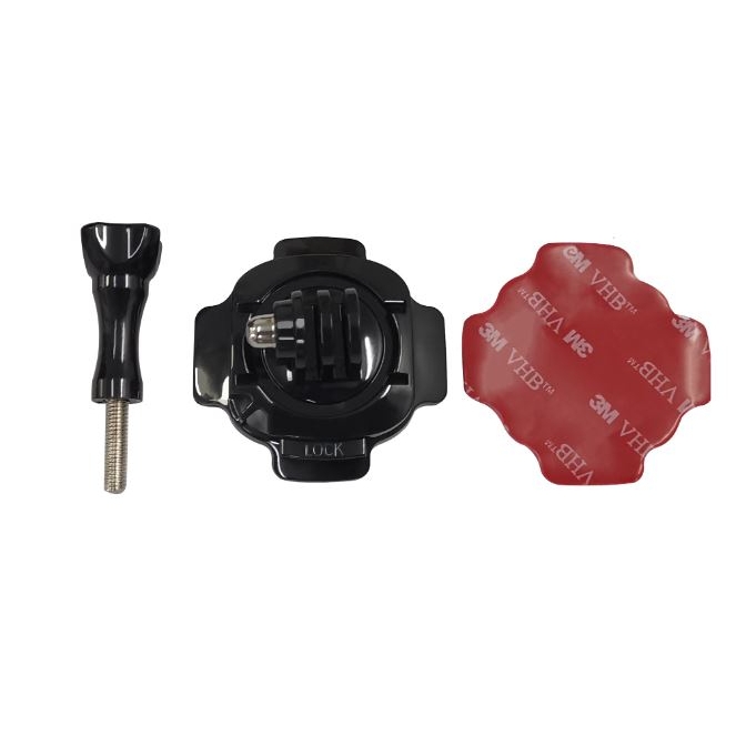 Mount dán nón bảo hiểm xoay 360 độ gắn GoPro, Action Cam