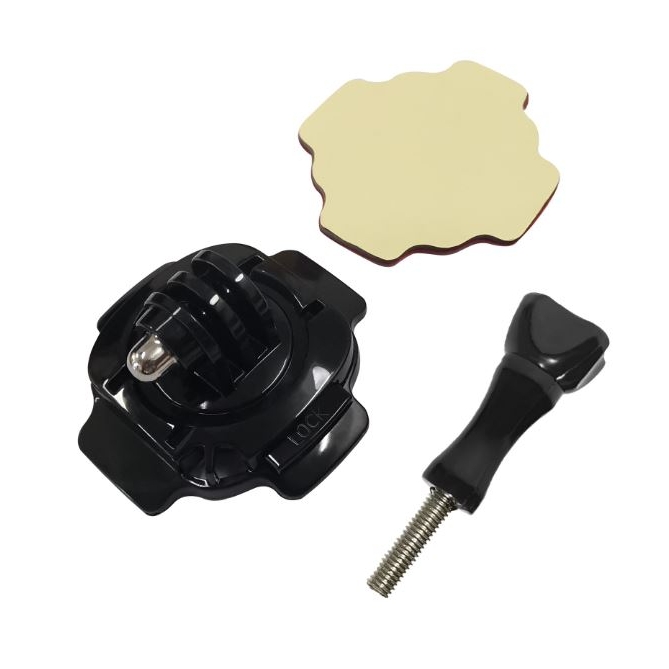 Mount dán nón bảo hiểm xoay 360 độ gắn GoPro, Action Cam