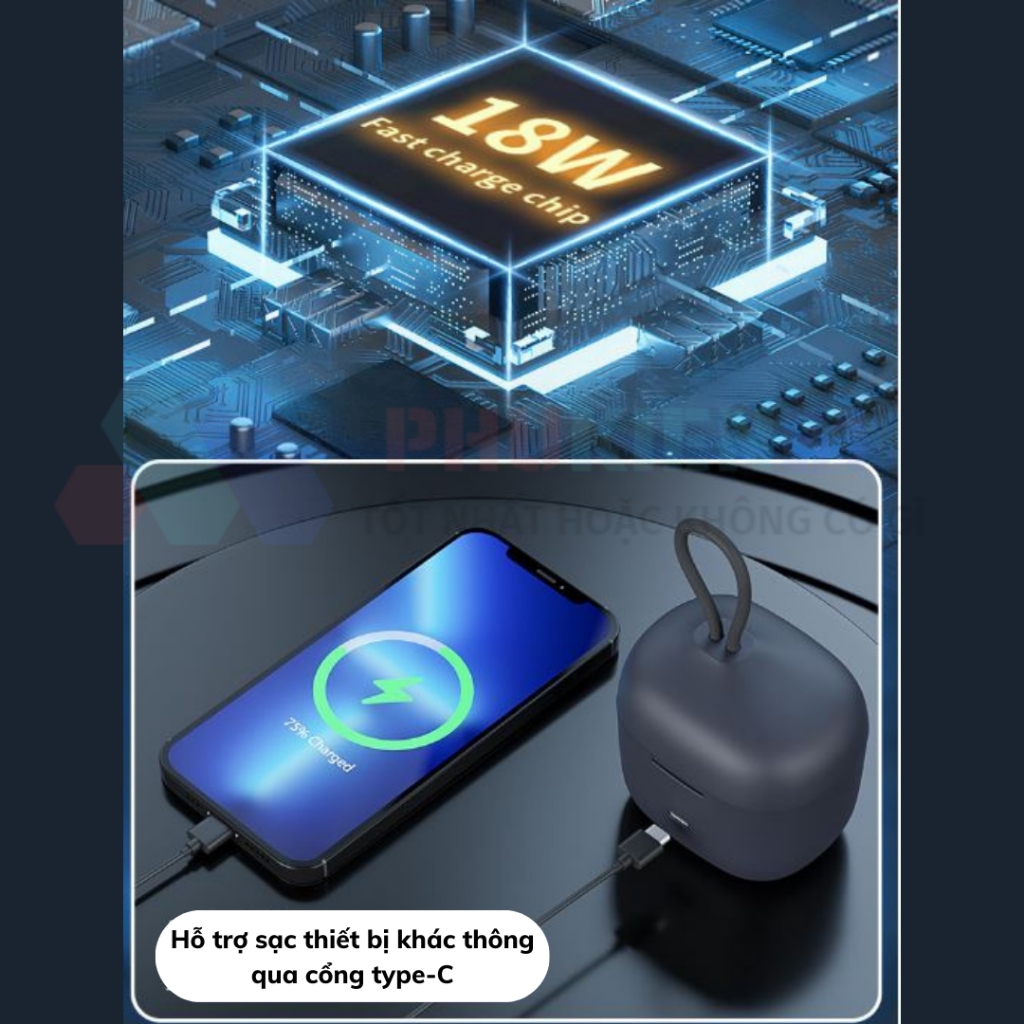 Hộp sạc Telesin cho Rode Wireless GO & GO II nhỏ gọn, tiện lợi, 4000mAh hỗ trợ sạc nhanh 18W
