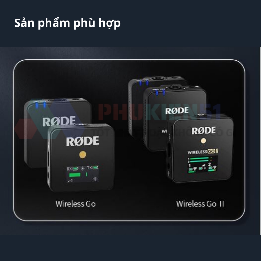 Hộp sạc Telesin cho Rode Wireless GO & GO II nhỏ gọn, tiện lợi, 4000mAh hỗ trợ sạc nhanh 18W