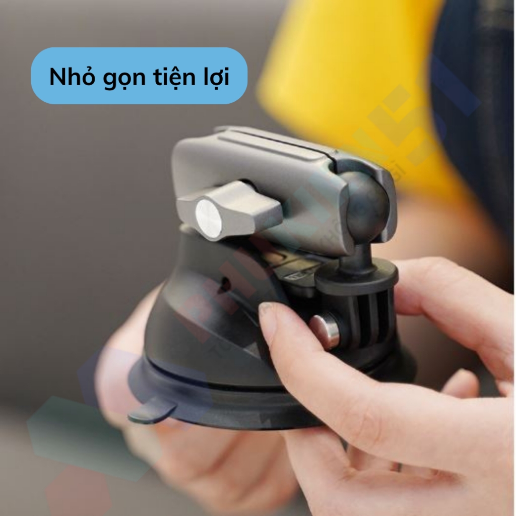 Chân đế TELESIN hít kính cho ActionCam thân kim loại chắc chắn, hút mạnh