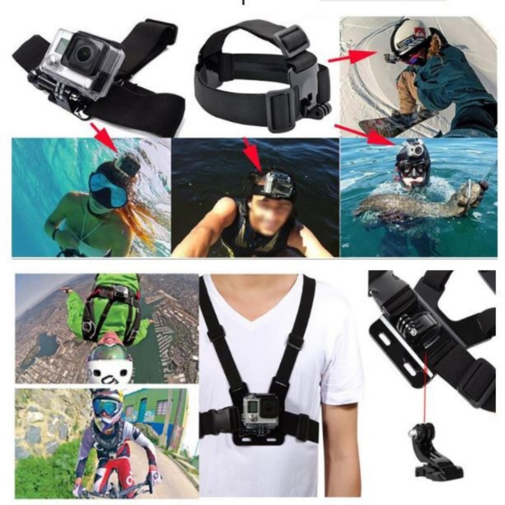 Bộ phụ kiện Actioncam 50/120 in 1 cho GOPRO Hero 11 10 9 8 7 6 5 Black INSTA360 , Actioncam cao cấp