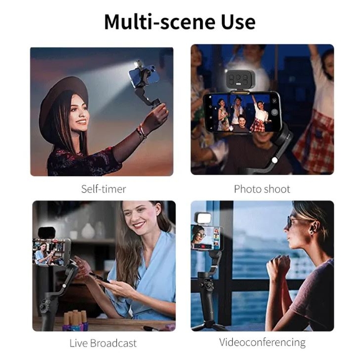 ĐÈN TRỢ SÁNG RGB HỖ TRỢ GIMBAL Aochuan