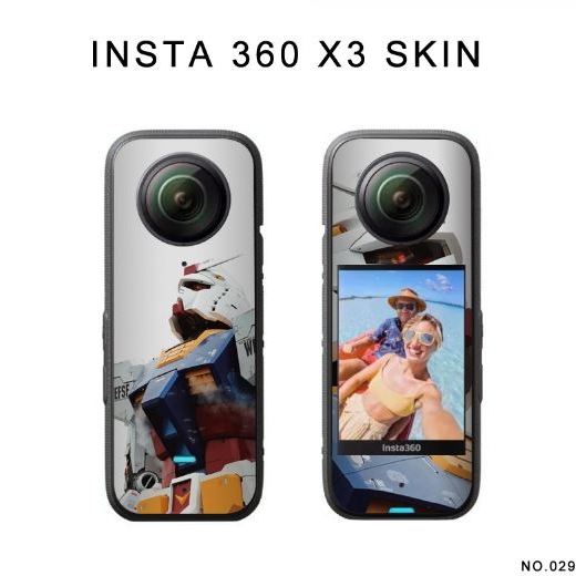 Miếng dán PVC chống trầy xước cho Insta360 One X2 X3 -Skin dán mặt trước và sau cho camera
