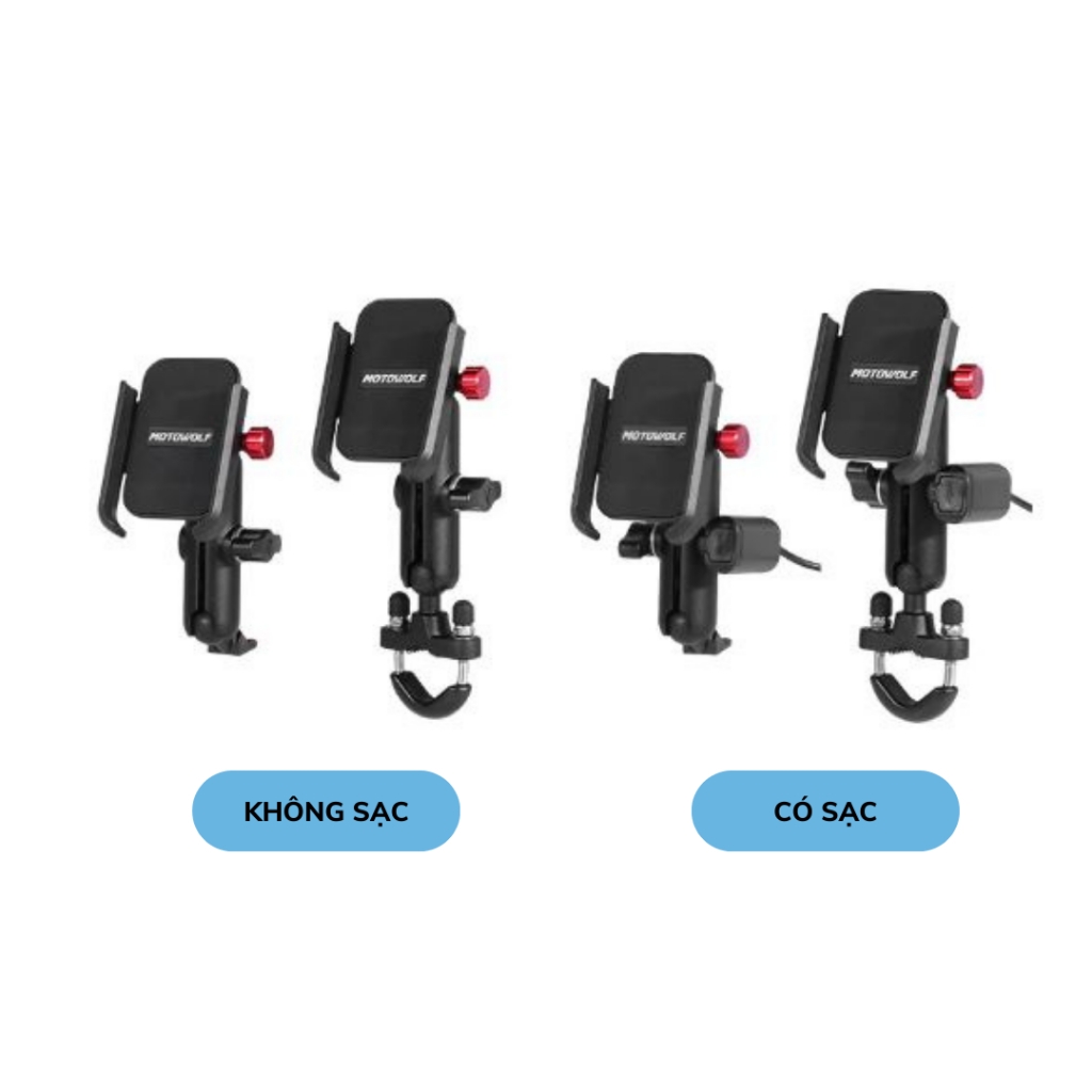 Giá đỡ điện thoại MOTOWOLF hỗ trợ sạc MDL2821
