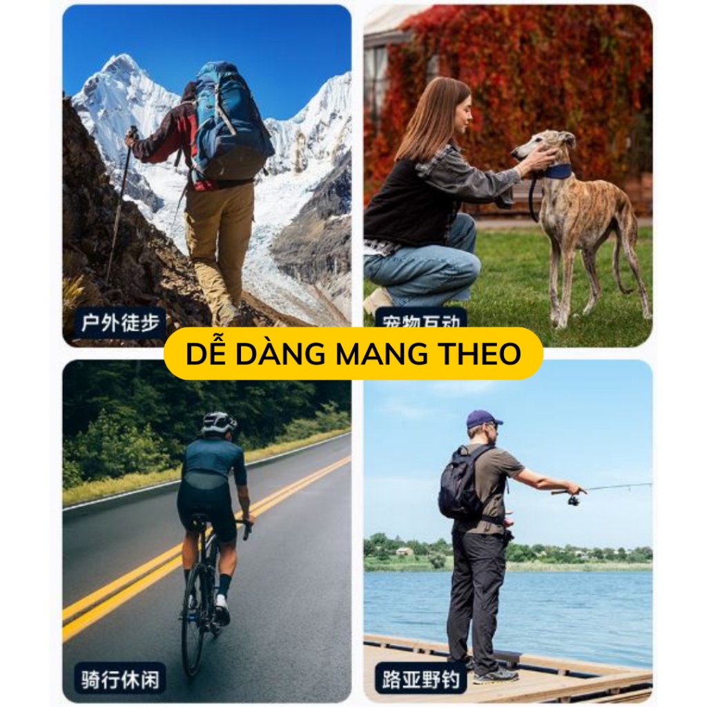 Vòng đeo cổ TELESIN SE gắn điện thoại , Gopro, ActionCam, Omso Action, Insta360 Ace pro