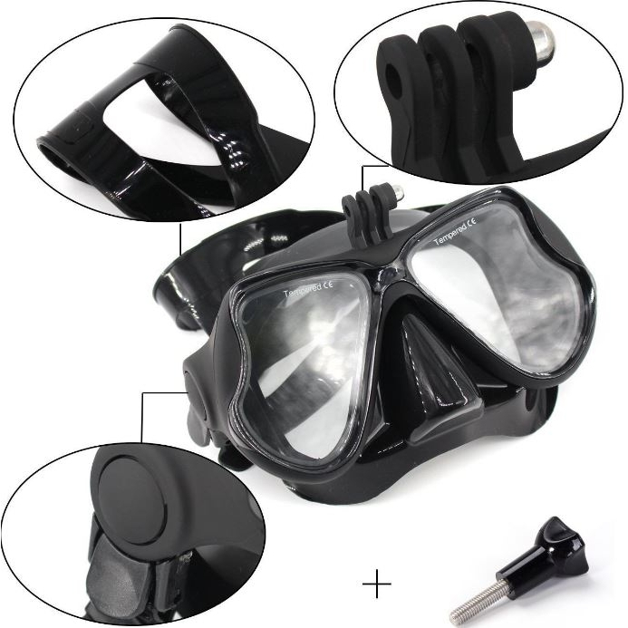 Kính lặn biển có mount gắn Action Camera, Gopro, Sjcam