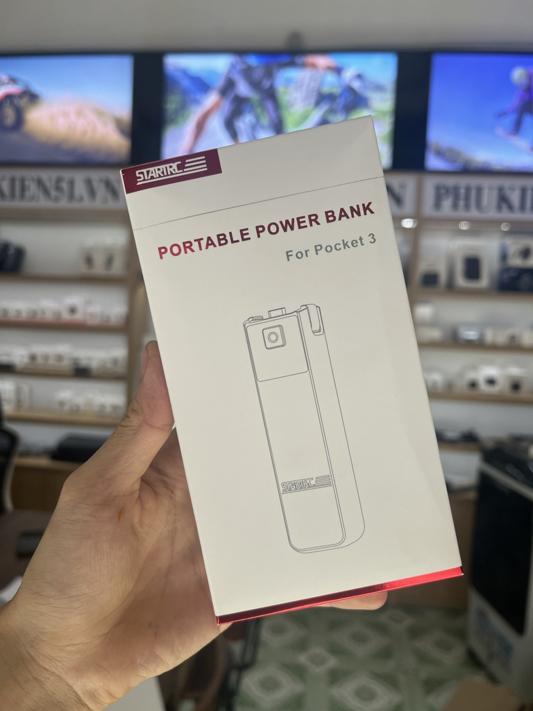 Pin dự phòng Osmo Pocket 3 dung lượng 4000mAh giúp kéo dài thời lượng quay StartRC