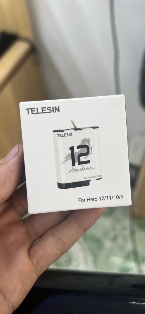 Pin Stamina và hộp sạc nhanh Gopro 12 11 10 9 Black thông minh