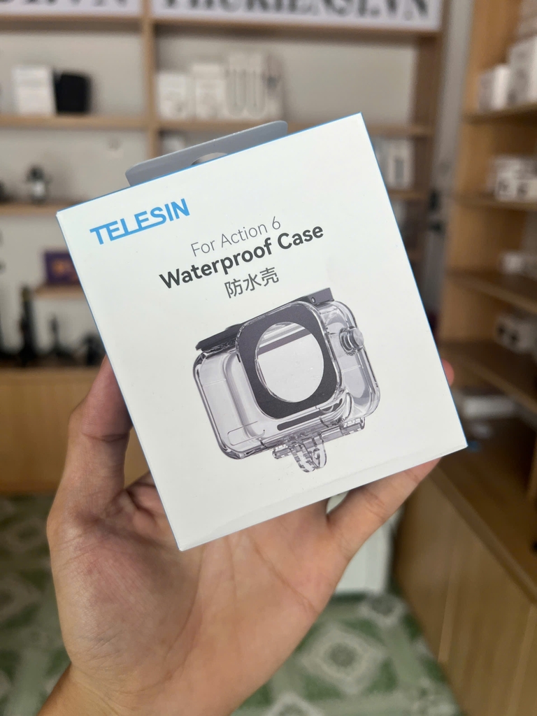 Khung vỏ chống nước TELESIN ACTION 6 chống nước đi bơi, đi lặn bảo vệ camera S4-WTP-12