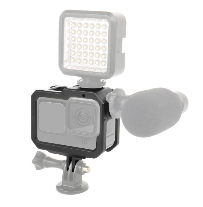 Khung nhôm siêu nhẹ bảo vệ cho Gopro Hero 13 12 11 10 9 Black
