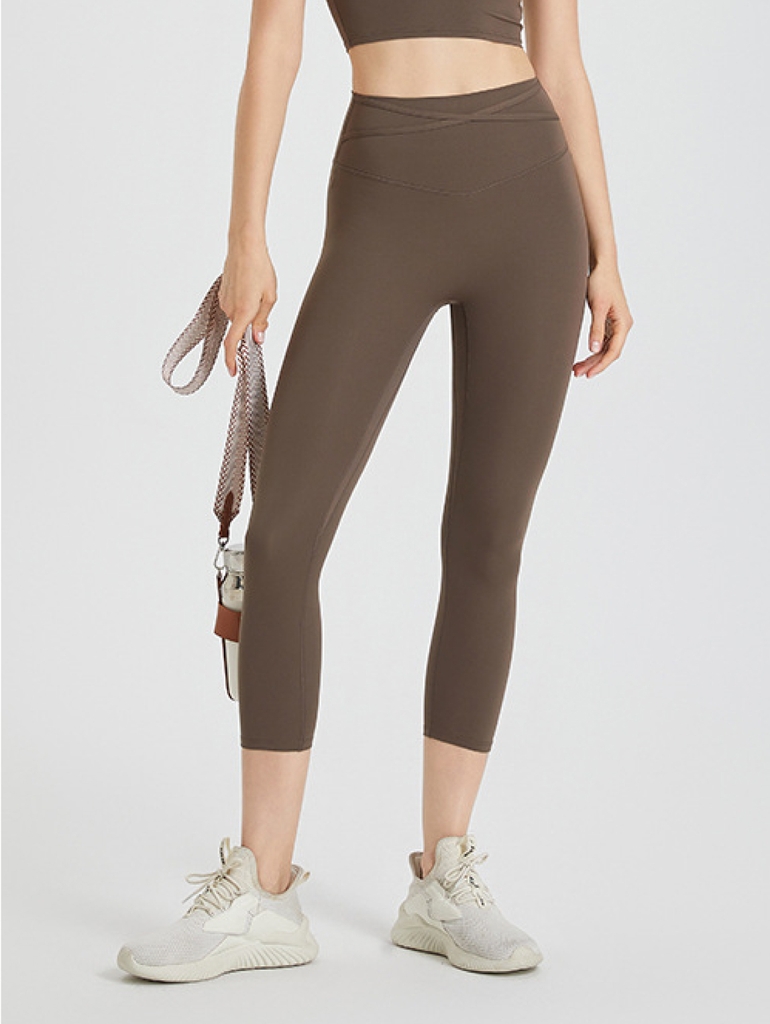 Quần legging trơn dáng lửng