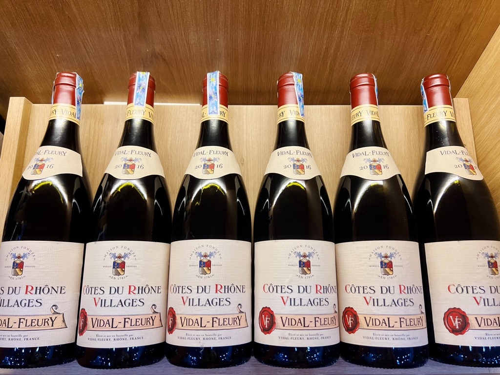 VANG PHÁP VIDAL FLEURY COTES DU RHONE VILLAGES ROUGE 14,5 ĐỘ