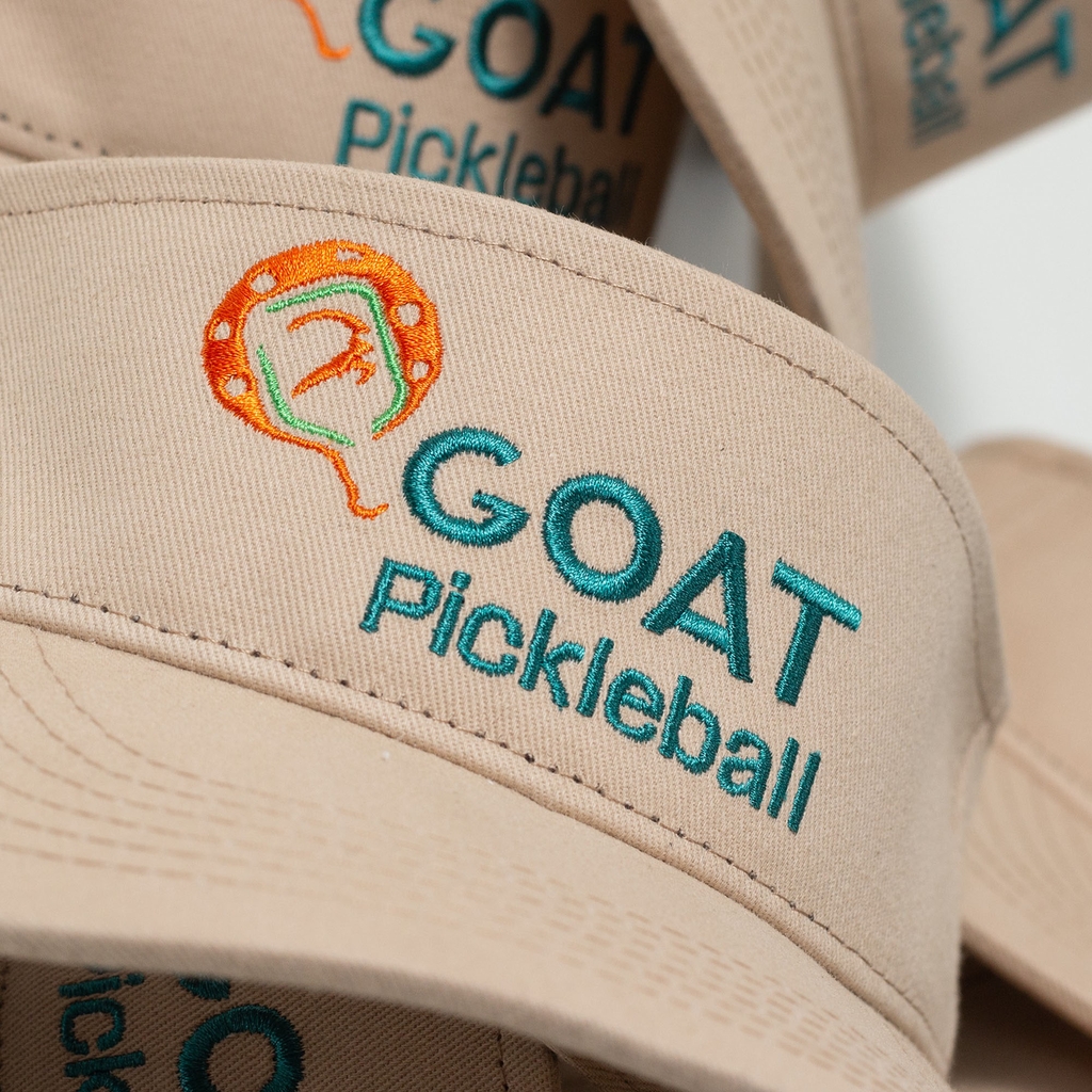 Dự án Nón nửa đầu đồng phục thêu Goat Pickleball theo yêu cầu