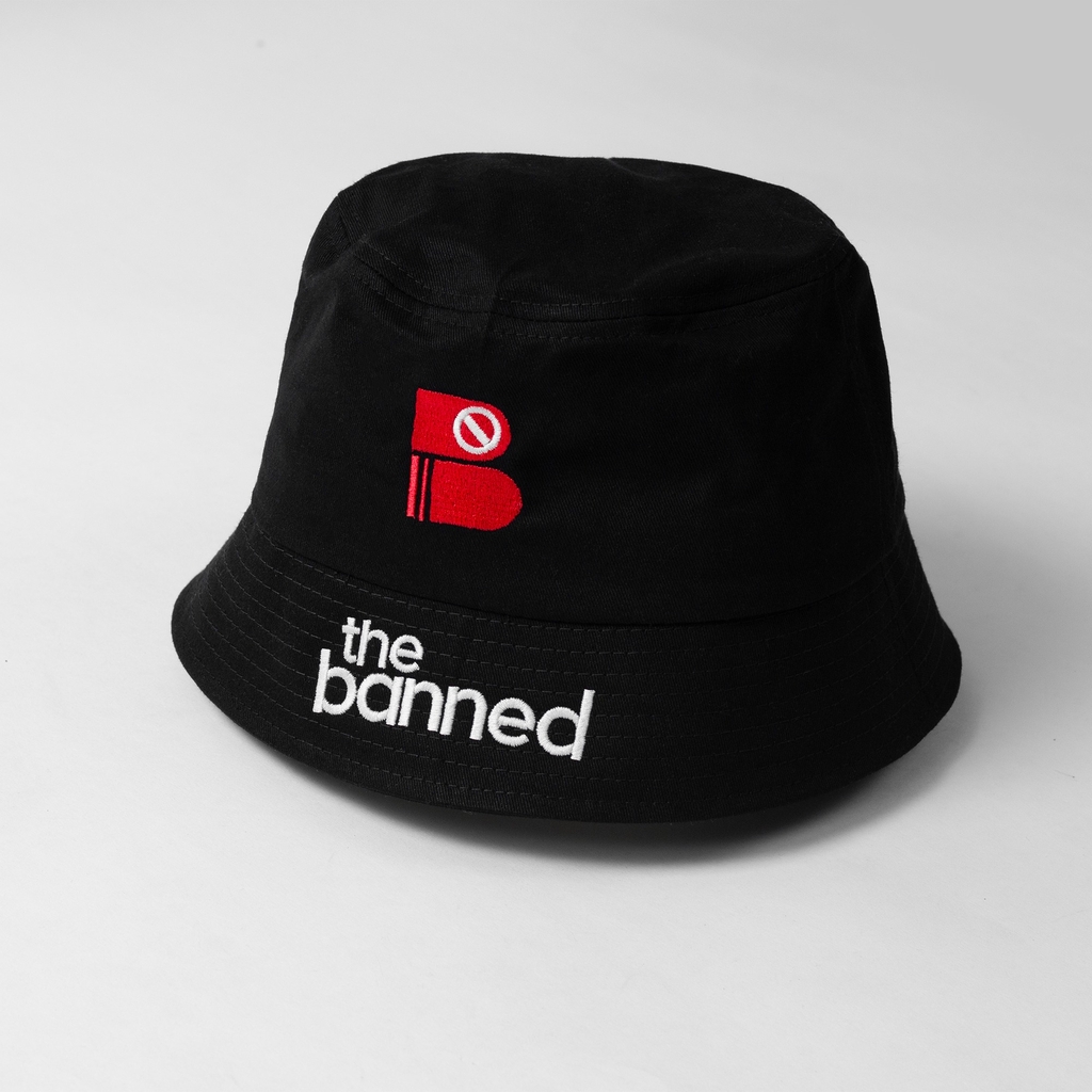 Dự án Nón bucket đồng phục thêu The Banned theo yêu cầu