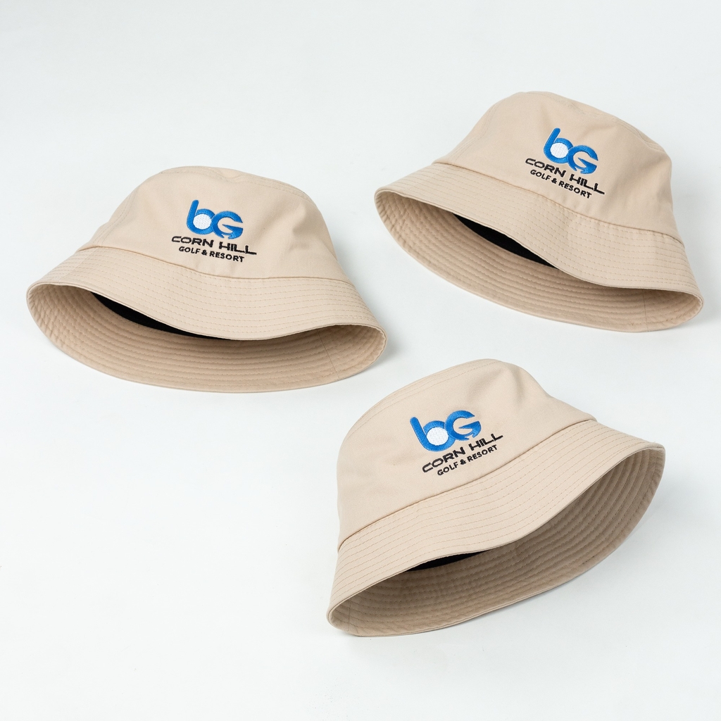 Dự án Nón bucket đồng phục thêu BG Corn Hill theo yêu cầu
