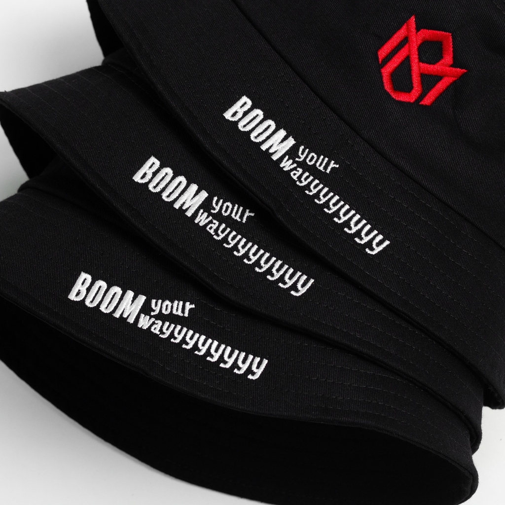 Dự án Nón bucket Đồng phục thêu Boom Your Way theo yêu cầu