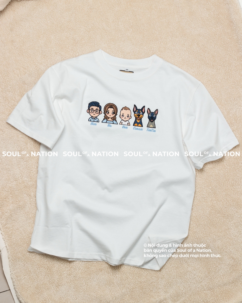 Dự án thêu hình chuyển chibi Bin Na Ben Family Xuân Nghi