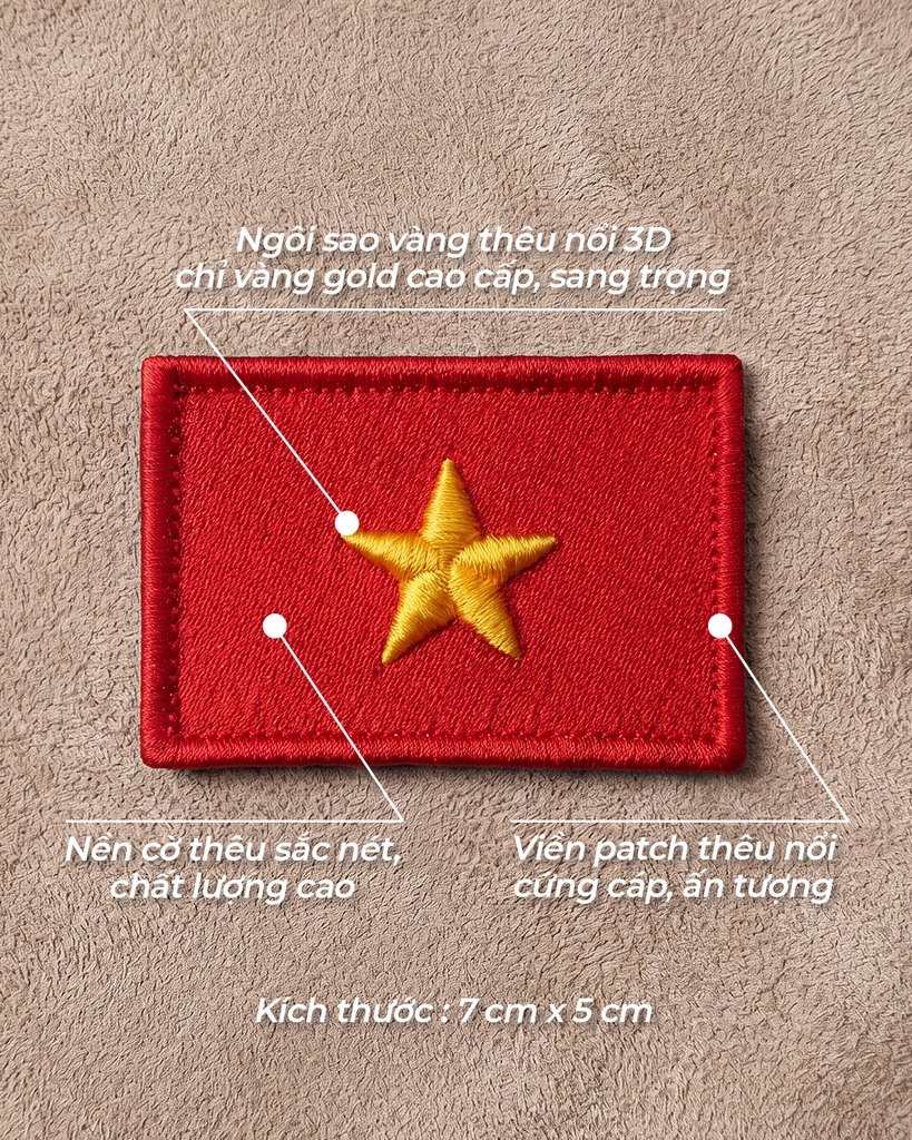 Patch Thêu - Cờ Việt Nam