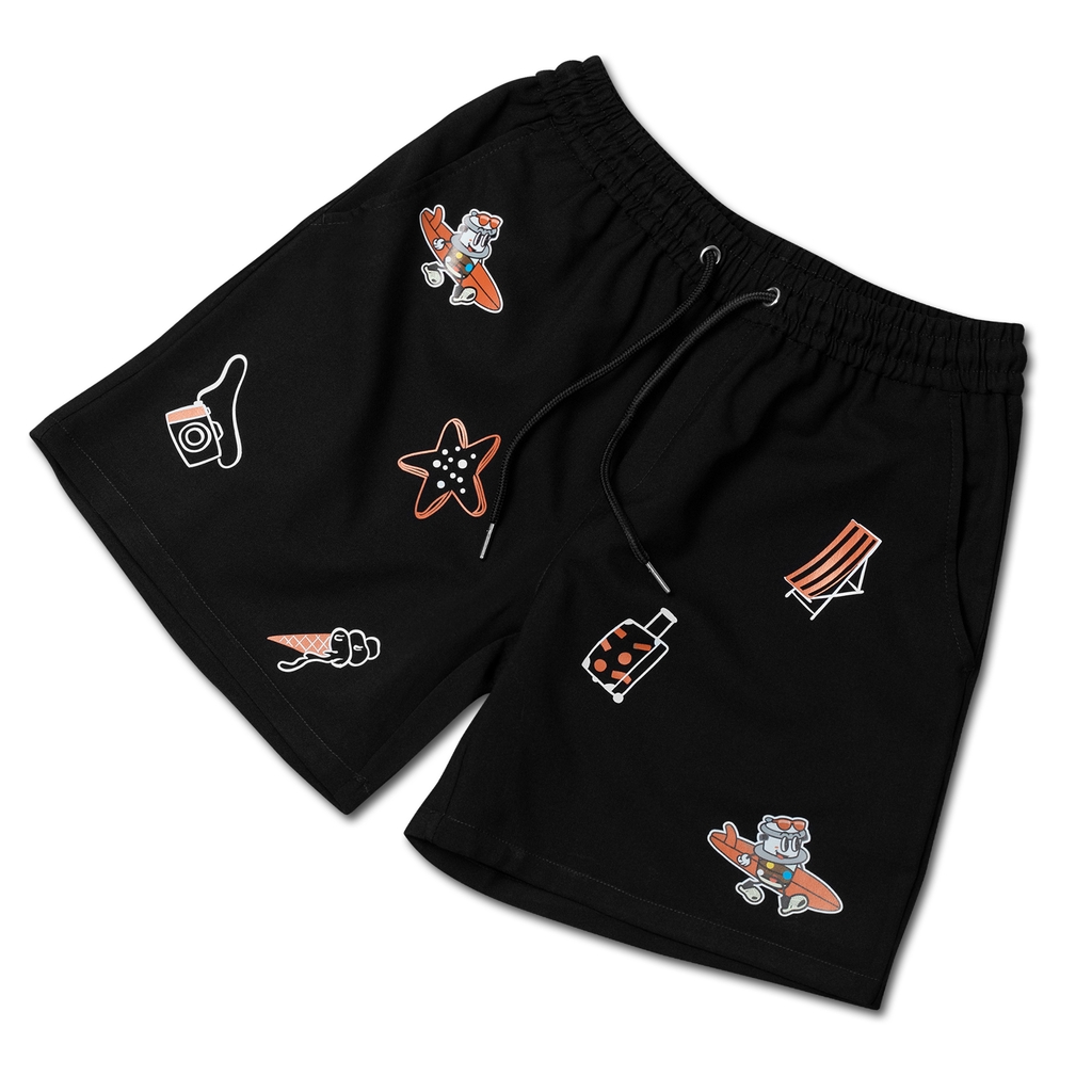 Quần Shorts Unisex - Travel Pattern