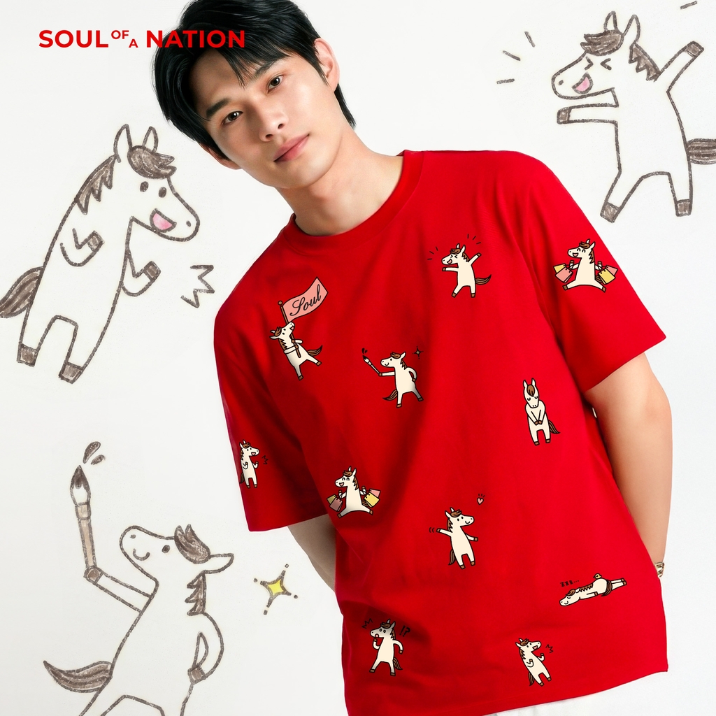 Áo Thun - In Ngựa Pattern