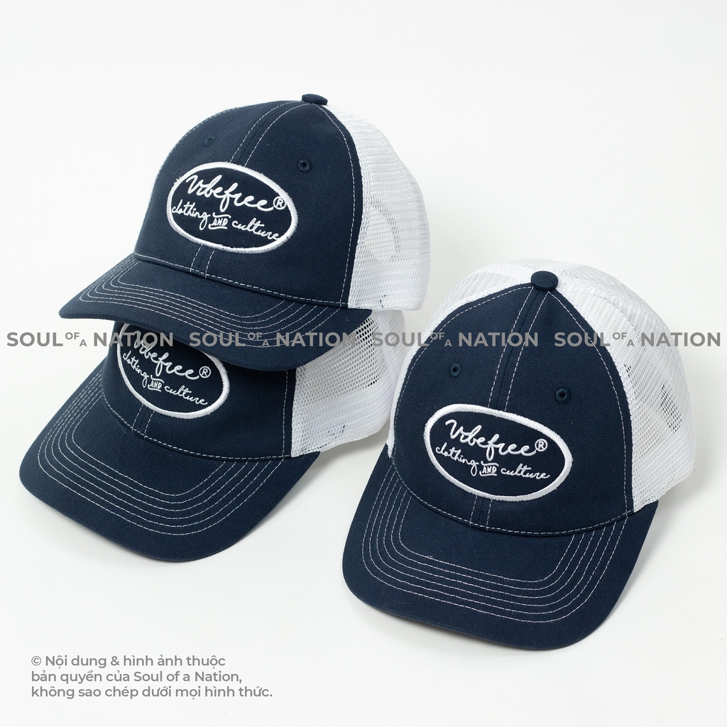 Dự án Nón trucker đồng phục thêu Vibefree theo yêu cầu