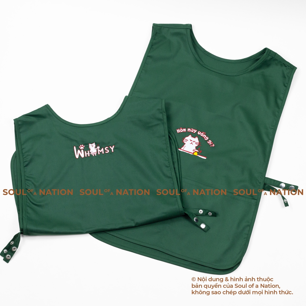 Dự án Tạp dề dài đồng phục thêu Whimsy theo yêu cầu