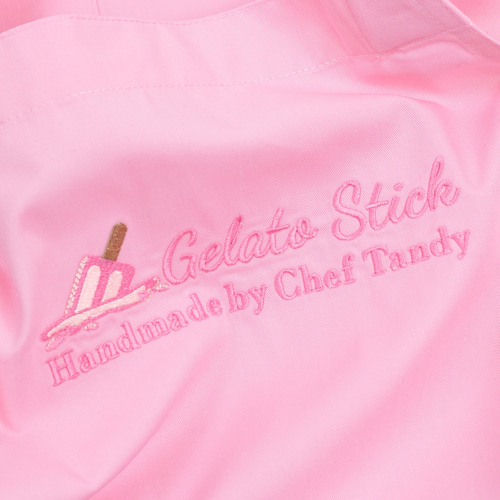 Dự án Tạp dề đồng phục thêu Gelato Stick theo yêu cầu