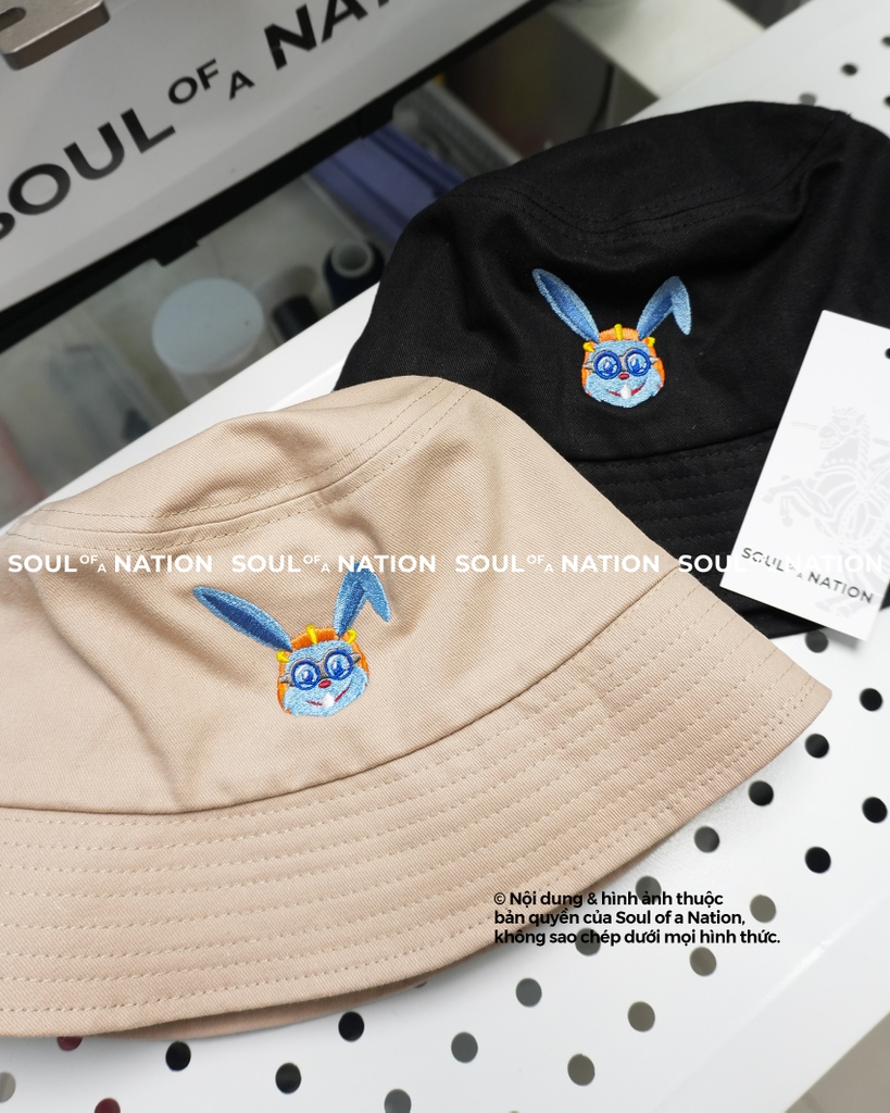 Dự án Nón bucket thêu theo yêu cầu Con Thỏ