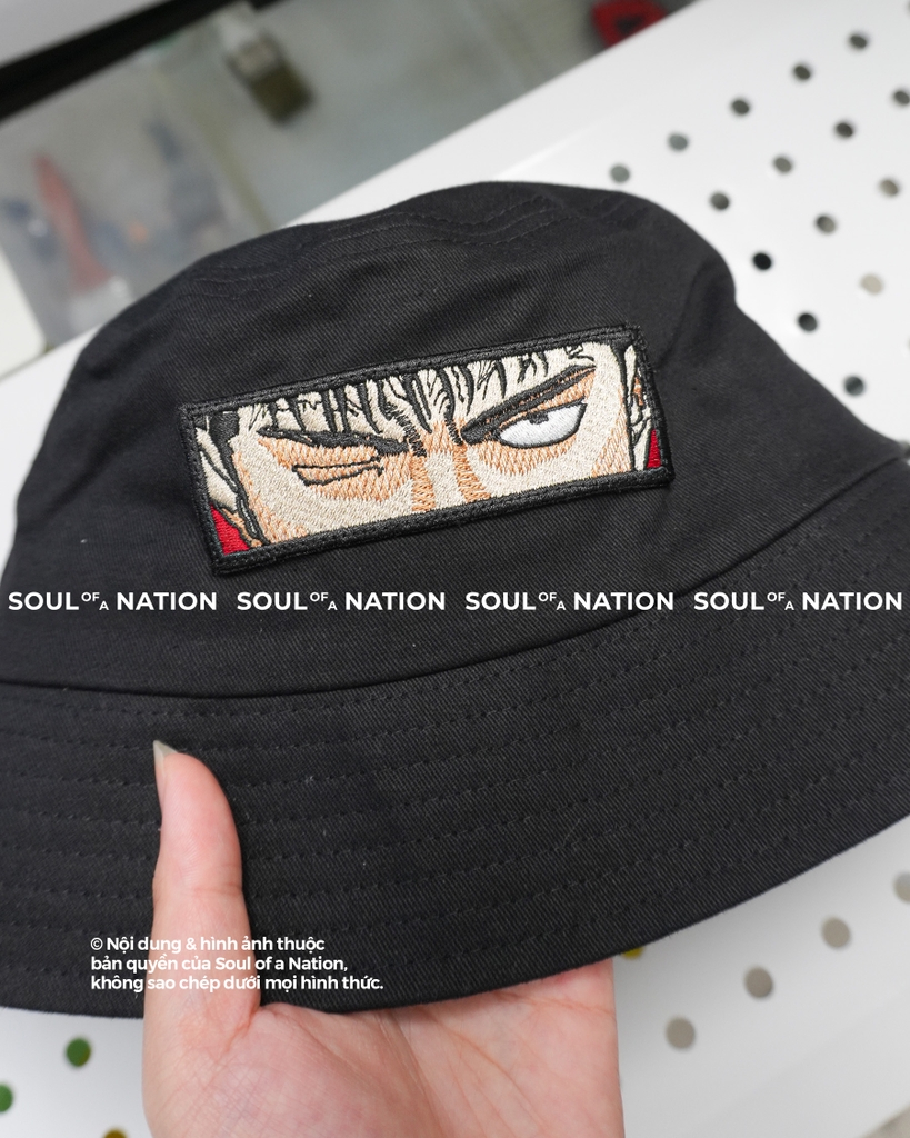 Dự án Nón bucket thêu theo yêu cầu Đôi mắt Anime