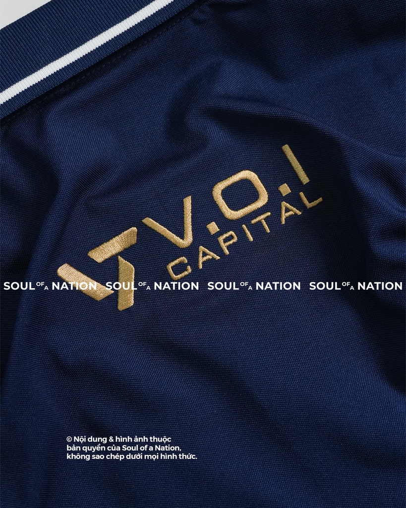 Dự án Áo Polo thêu theo yêu cầu V.O.I Capital