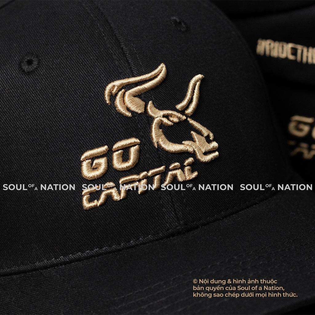 Dự án Nón lưỡi trai đồng phục thêu 3D GO Capital theo yêu cầu