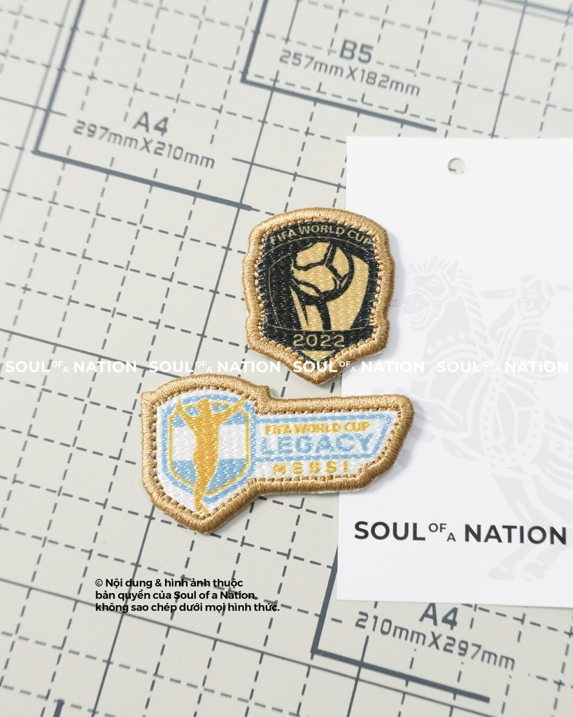Patch in nhuộm chỉ FIFA WORLD CUP, MESSI theo yêu cầu