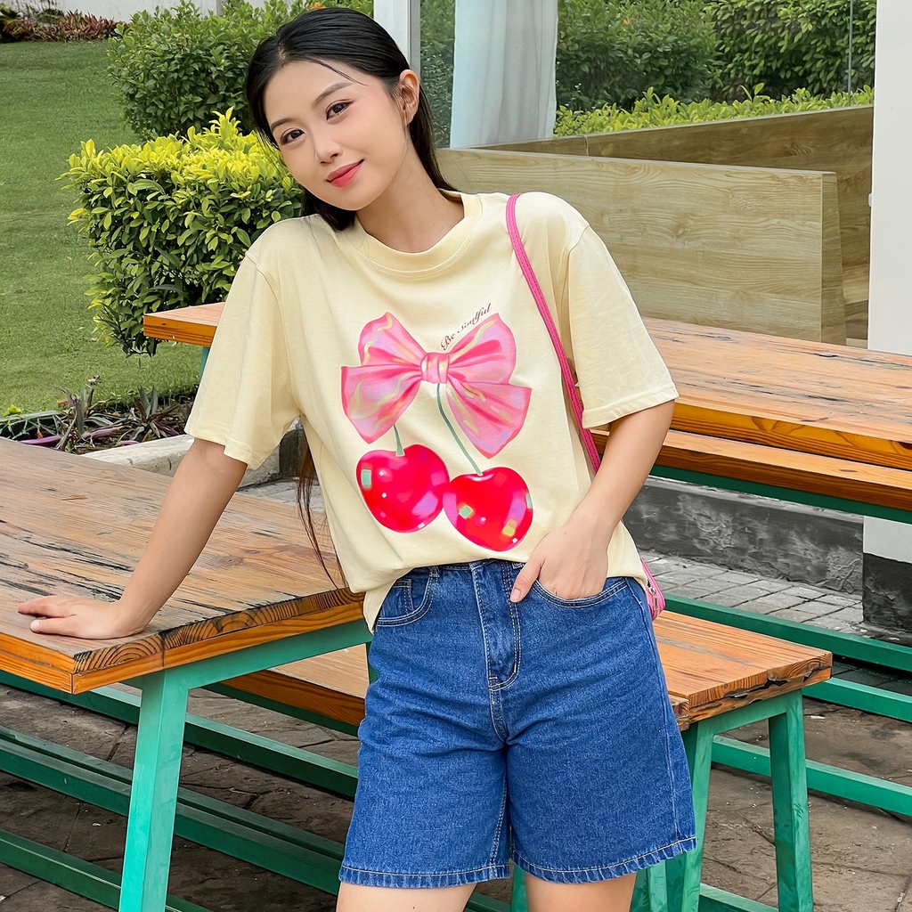 Quần Short Jeans Nữ Cạp Cao