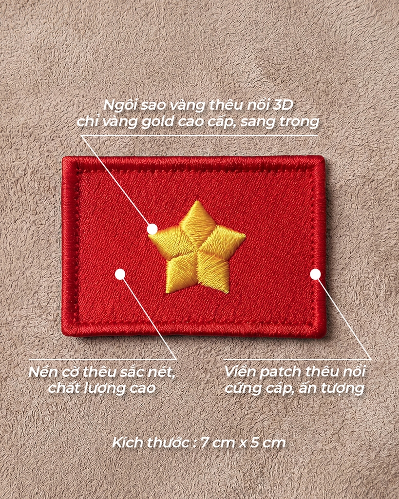 Patch Thêu - Cờ Việt Nam 1945
