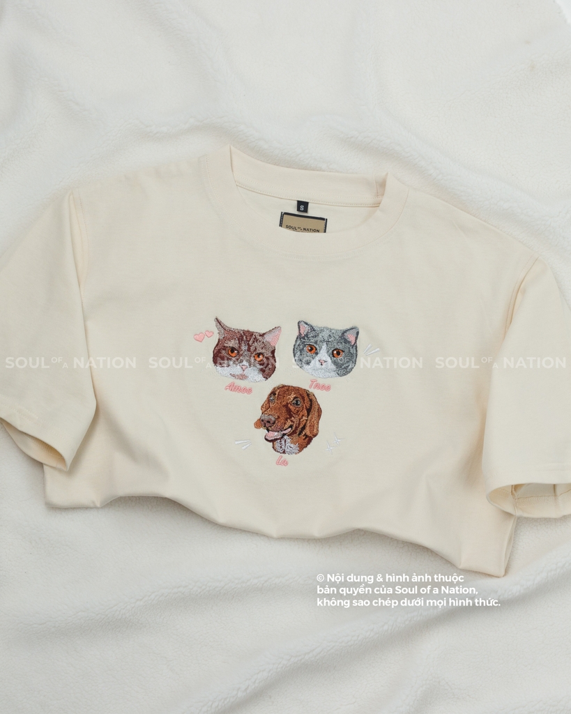 Dự án thêu chân dung thú cưng pet Amee - Tnee - La