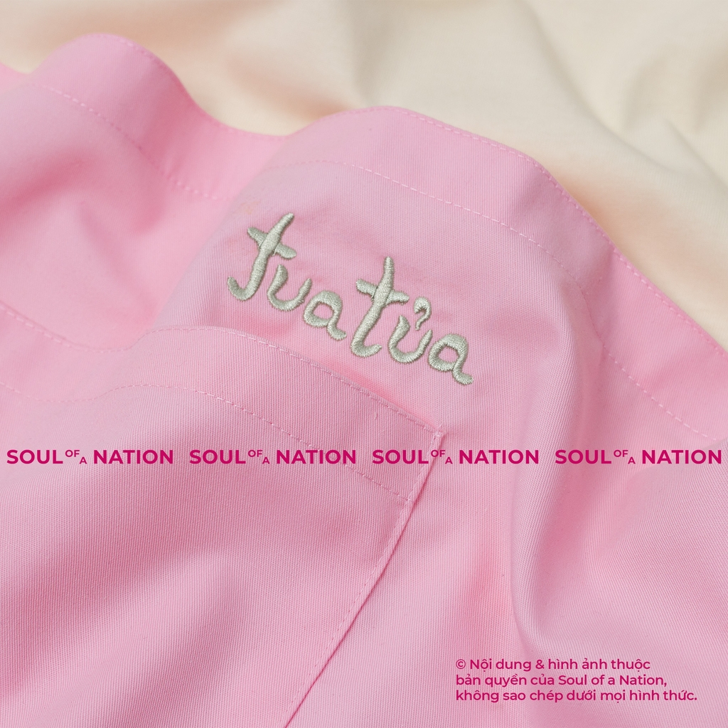 Dự án Tạp dề dài đồng phục thêu Tua Tủa theo yêu cầu