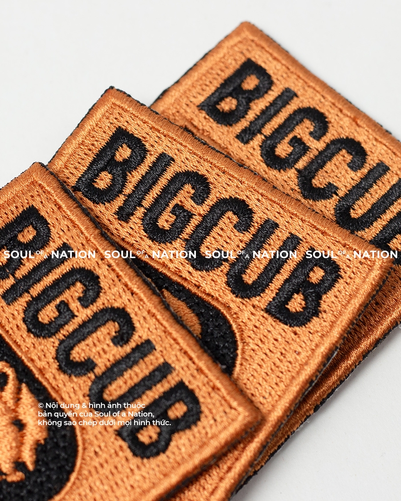 Patch thêu hình chữ nhật BIGCUB theo yêu cầu