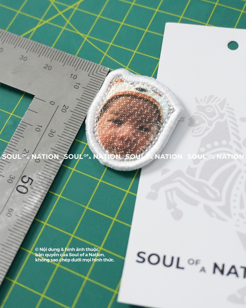 Patch in nhuộm chỉ Em bé theo yêu cầu