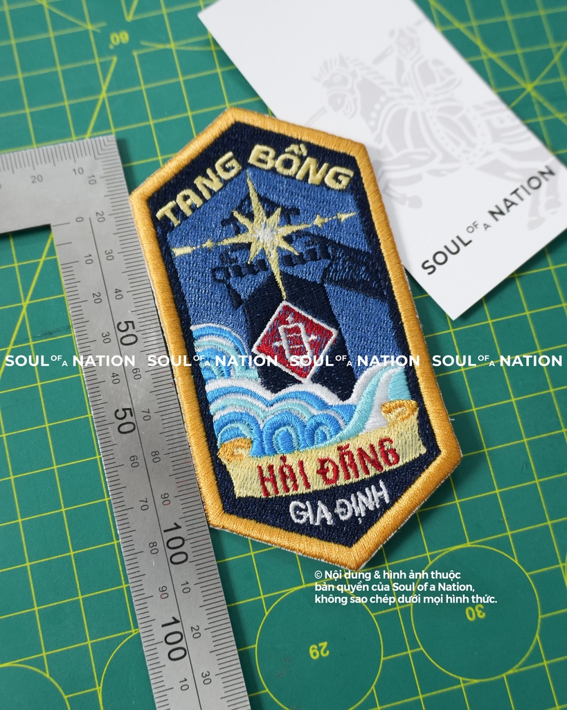 Patch thêu hình ôm viền Ngọn Hải Đăng theo yêu cầu