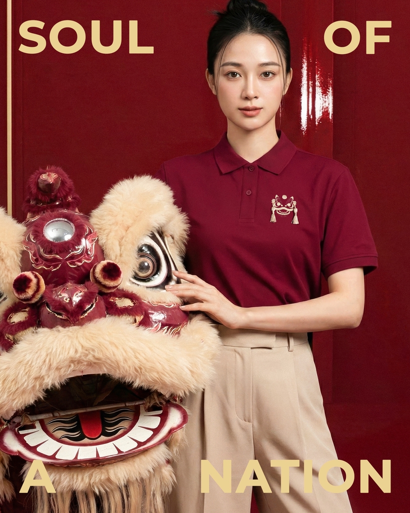 Áo Polo - Thêu Kim Lân Cát Tường