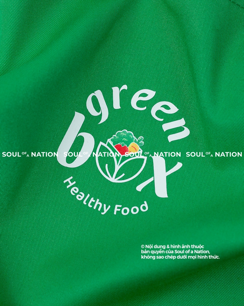 Dự án Tạp dề đồng phục thêu Greenbox theo yêu cầu