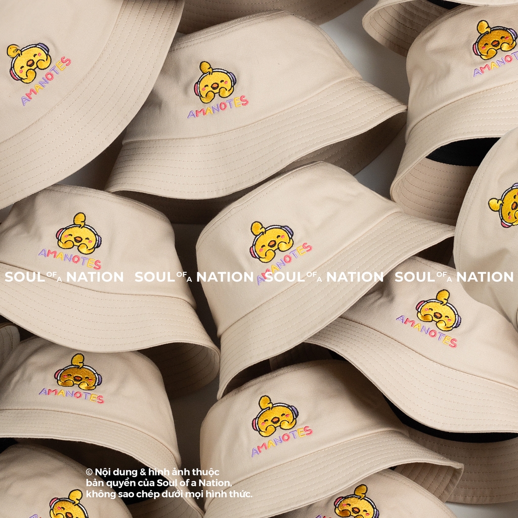 Dự án Nón bucket thêu AMANOTES theo yêu cầu