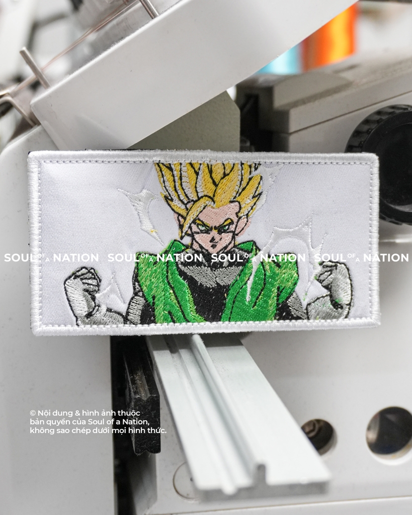 Patch thêu hình chữ nhật Nhân Vật Anime theo yêu cầu