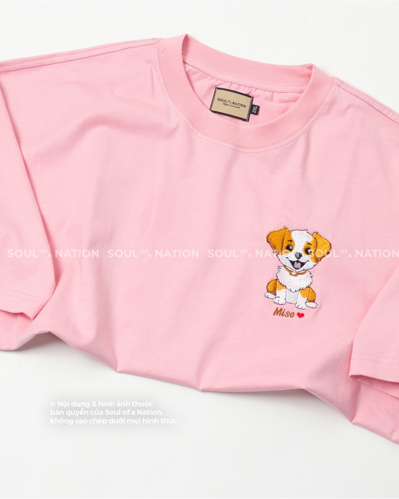 Dự án thêu hình chuyển chibi chó Miso