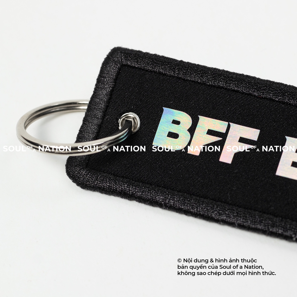 Móc khoá in hiệu ứng hình chữ nhật BFF BigBang theo yêu cầu